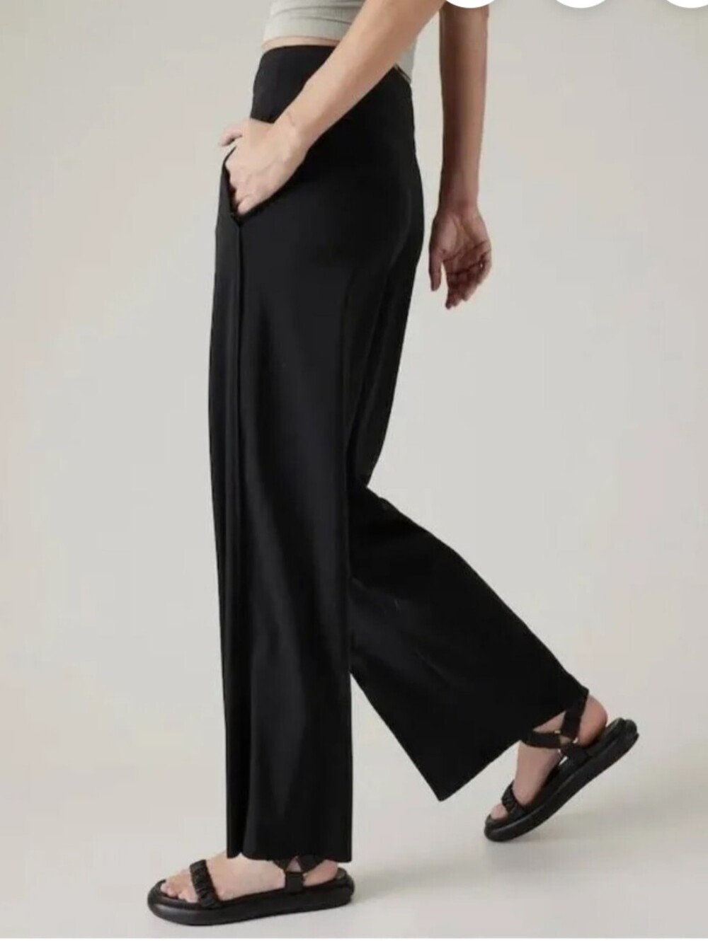 Athleta Cosmic Black Pants SIZE 8 - Picture 5 of 8